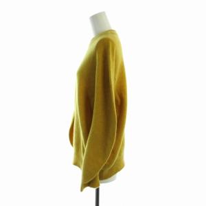 Plage ニット セーター クルーネック 長袖 黄 イエロー