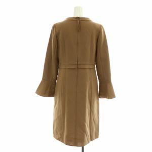 FOXEY ワンピース フレアスリーブ ウール 40 ブラウン