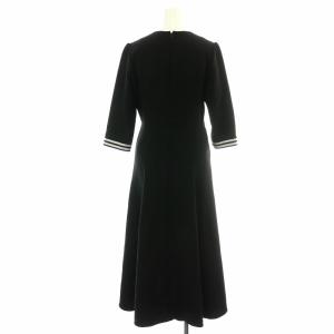 BORDERS at BALCONY ワンピース ボーダー 38 ブラック ホワイト