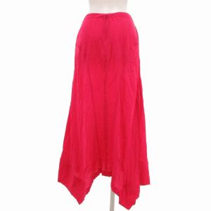 STELLA McCARTNEY ヘムスカート アシメ フレア マキシ ロング 絹 シルク 36 S ピンク