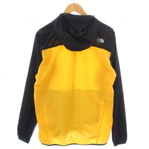 THE NORTH FACE SWALLOW TAIL VENT HOODIE パーカー ジャケット ジップアップ ロゴ ナイロン XL 黄 イエロー 黒