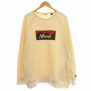 23AW エコハイブリッドボックスロゴスウェットシャツ スウェット トレーナー ポケット付 XL アイボリー 白