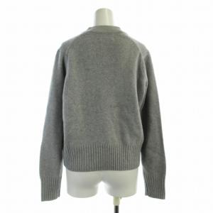 UNITED ARROWS W/CA ビジューカーディガン ニット カシミヤ混 長袖 Vネック F グレー