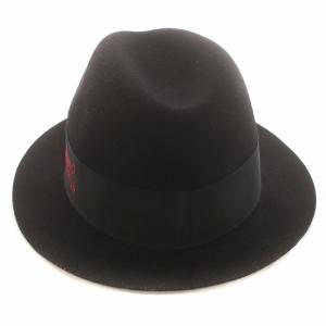 Borsalino フェルト 中折れ帽 ハット 59 黒 ブラック