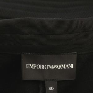 EMPORIO ARMANI テーラードジャケット ストレッチ ジャケット 肩パッド 40 M 黒 ブラック