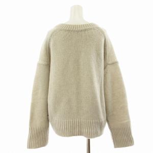 GALERIE VIE ファインウール Vネックプルオーバー ニット セーター 長袖 S グレー 23-02-14-02110