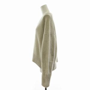 GALERIE VIE ファインウール Vネックプルオーバー ニット セーター 長袖 S グレー 23-02-14-02110