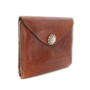 RRL LEATHER CONCHO WALLET