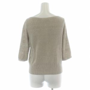 GALERIE VIE ニット カットソー 麻 リネン 半袖 S ベージュ