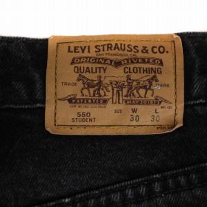 Levi's ヴィンテージ 90s 93年製 550 STUDENT デニムパンツ W30L30 ブラック
