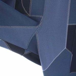 Needles トラックパンツ ポリジャガード パッチワーク XS 青 ブルー 紺 ネイビー IN198