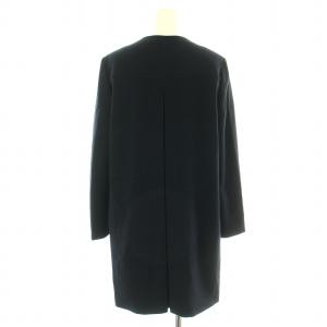 MAX&CO. ノーカラーコート ミドル ジップアップ 40 M 紺 ネイビー