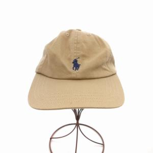 POLO RALPH LAUREN キャップ 帽子 ポニー ロゴ刺繍 ベージュ