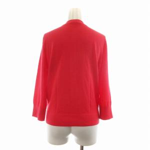 kate spade new york ニット カーディガン 薄手 長袖 ビーズ S 赤 レッド