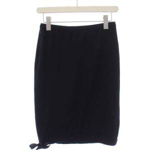 CHANEL 2004年製 タイトスカート ひざ丈 カシミヤ 38 M 黒 ブラック P23853V01611