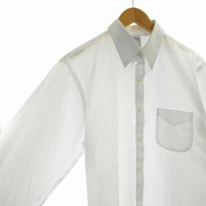 Brooks Brothers 1818 REGENT FIT ワイシャツ ボタンダウン 長袖 16-2/3 L 白 ホワイト