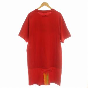 COMME des GARCONS HOMME PLUS デカダンス期 レイヤード ロングTシャツ AD2011 PH-T001 Tシャツ リメイク 古着再構築 F 赤 レッド