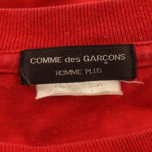 COMME des GARCONS HOMME PLUS デカダンス期 レイヤード ロングTシャツ AD2011 PH-T001 Tシャツ リメイク 古着再構築 F 赤 レッド