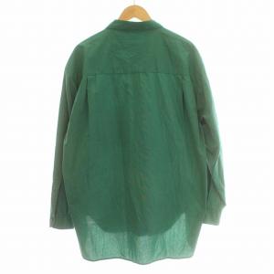 nanamica OOAL ロングスリーブ ウィンド シャツ シャツ 長袖 S グリーン 緑