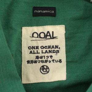 nanamica OOAL ロングスリーブ ウィンド シャツ シャツ 長袖 S グリーン 緑