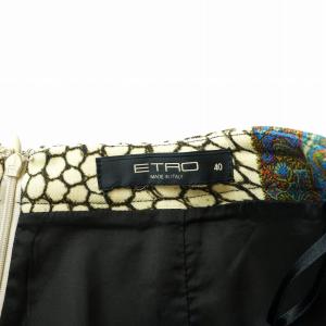 ETRO スカート タイト ミモレ ロング 総柄 40 M マルチカラー