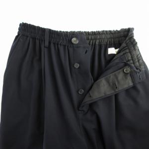 unfil ワイドパンツ フルレングス 0 S 紺 ネイビー