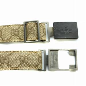 GUCCI ベルト GGキャンバス ベージュ 茶 ブラウン