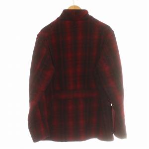 Engineered Garments ウールジャケット チェック スタンドカラー M 赤 レッド