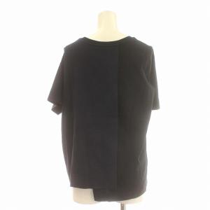 MARNI Tシャツ カットソー 半袖 バイカラー 変形 38 M ネイビー 黒 /G