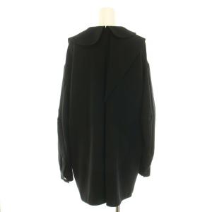 ENFOLD 24SS ASYMMETRY-COLLAR BLOUSE 38 ブラック