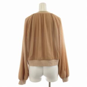 Diagram チュールプリーツブルゾン メッシュ 長袖 36 S ピンク