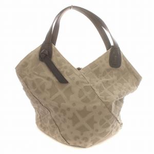 genten トートバッグ キャンバス パッチ グレー