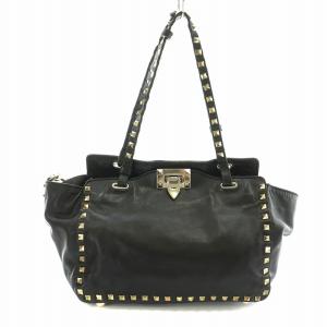 VALENTINO GARAVANI ロックスタッズ ショルダーバッグ ブラック