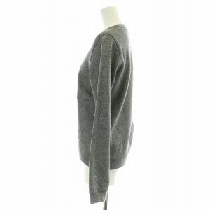 KENZO スウェット トレーナー 長袖 クルーネック 裏起毛 ロゴ刺繍 エッフェル塔 XS グレー マルチカラー