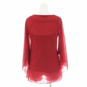 VIVIENNE TAM シャツ ブラウス Vネック 花柄 刺繍 プルオーバー シースルー シアー バタフライスリーブ インナー付き 長袖 0 XS