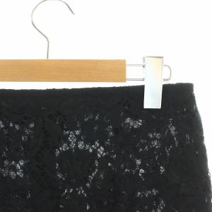 VALENTINO タイトスカート ひざ丈 レース 絹 シルク 38 S 黒 ブラック /NW37