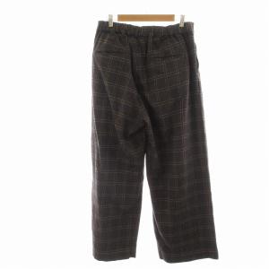 JOURNAL STANDARD LUXE 22AW コットンツィードブライトパンツ ワイド バギー チェック タック 茶 ブラウン 22030440231040