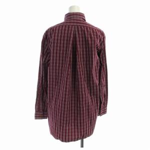 Vivienne Westwood カジュアルシャツ チェック ロゴ 刺繍 オーブ 長袖 ボルドー