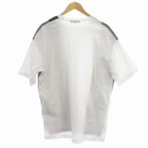 COMME des GARCONS HOMME Tシャツ AD2022 HK-T013 半袖 切替 ポケット M 白 ホワイト 黒