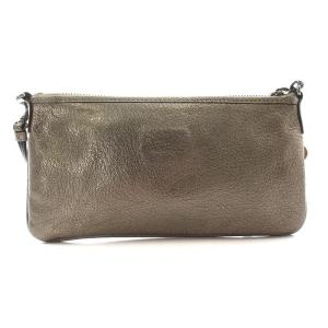 LOEWE ポシェット ショルダーバッグ レザー ゴールド色