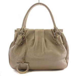 ガンチーニ ハンドバッグ レザー メタリック ゴールド色 /NW30 OH