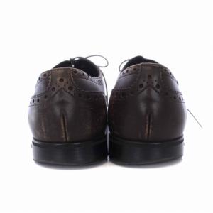 PRADA ブラウン ウィングチップシューズ