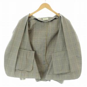 FACTOTUM テーラードジャケット 背抜き シングル 3B センターベント 46 M ベージュ