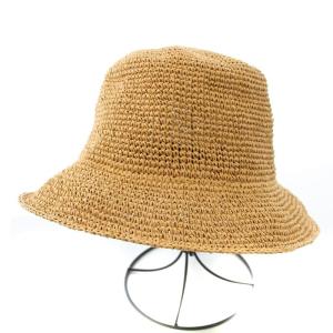 Ray Beams ペーパー ハット 麦わら帽子 ストローハット 編み込み F ベージュ タグ付き 61-41-0959-023