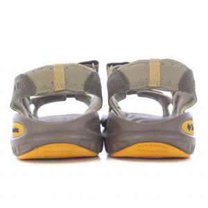 Columbia サンダル フラット ロゴ US8 26cm カーキ グレー