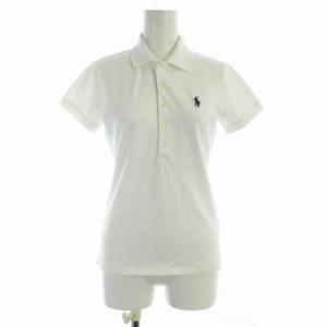 POLO RALPH LAUREN SLIM FIT ポロシャツ ロゴ 刺繍 半袖 XS TP 白 ホワイト
