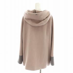 HERNO Resort 21AW コート ミドル ジップアップ 44 ピンク グレー