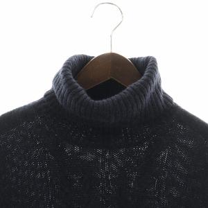DRIES VAN NOTEN ケーブルニット アルパカ XS ネイビー