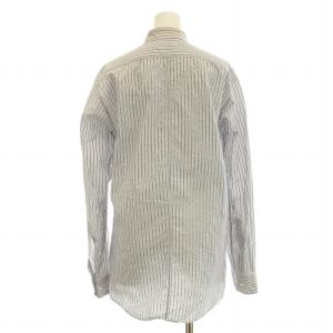 DRIES VAN NOTEN シャツ ブラウス レギュラーカラー ストライプ柄 F ブルー