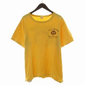 BUZZ RICKSON’S Tシャツ カットソー 半袖 プリント XL 黄 イエロー